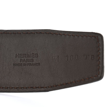 Hermes Box 32mm Constance H Belt 100 Black Chocolate 5 of 8