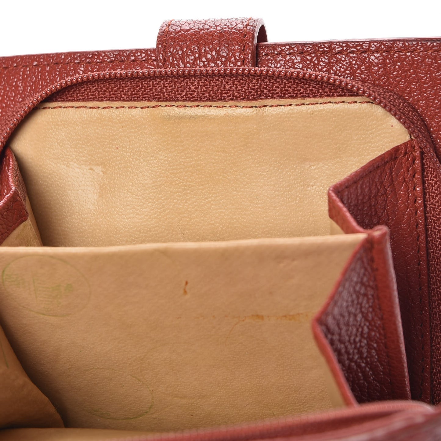 Goatskin Intrecciato French Compact Wallet
