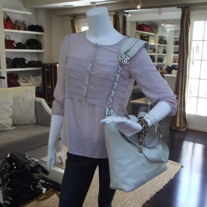 Chanel Lambskin N/S Edgy Tote Ivory 2 of 12