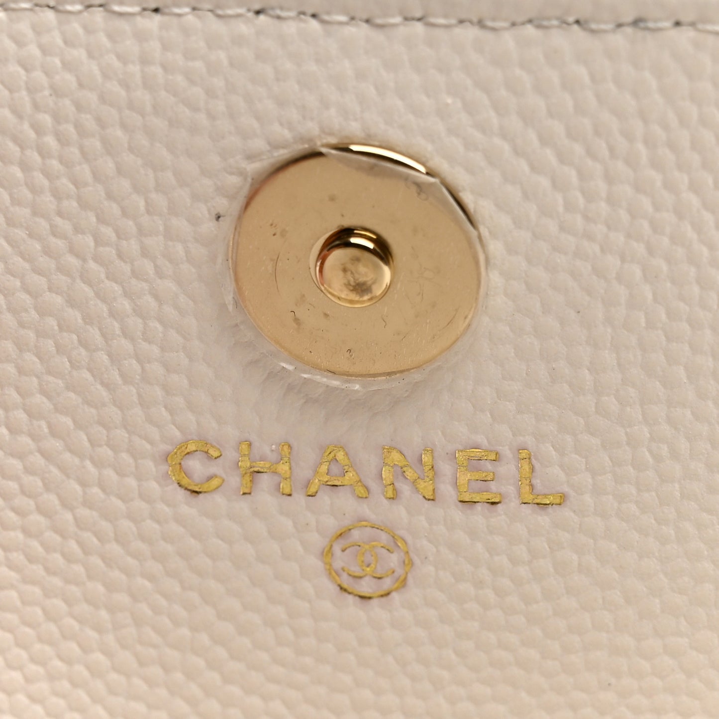 Caviar Quilted Belt Bag With Charms On Chain White