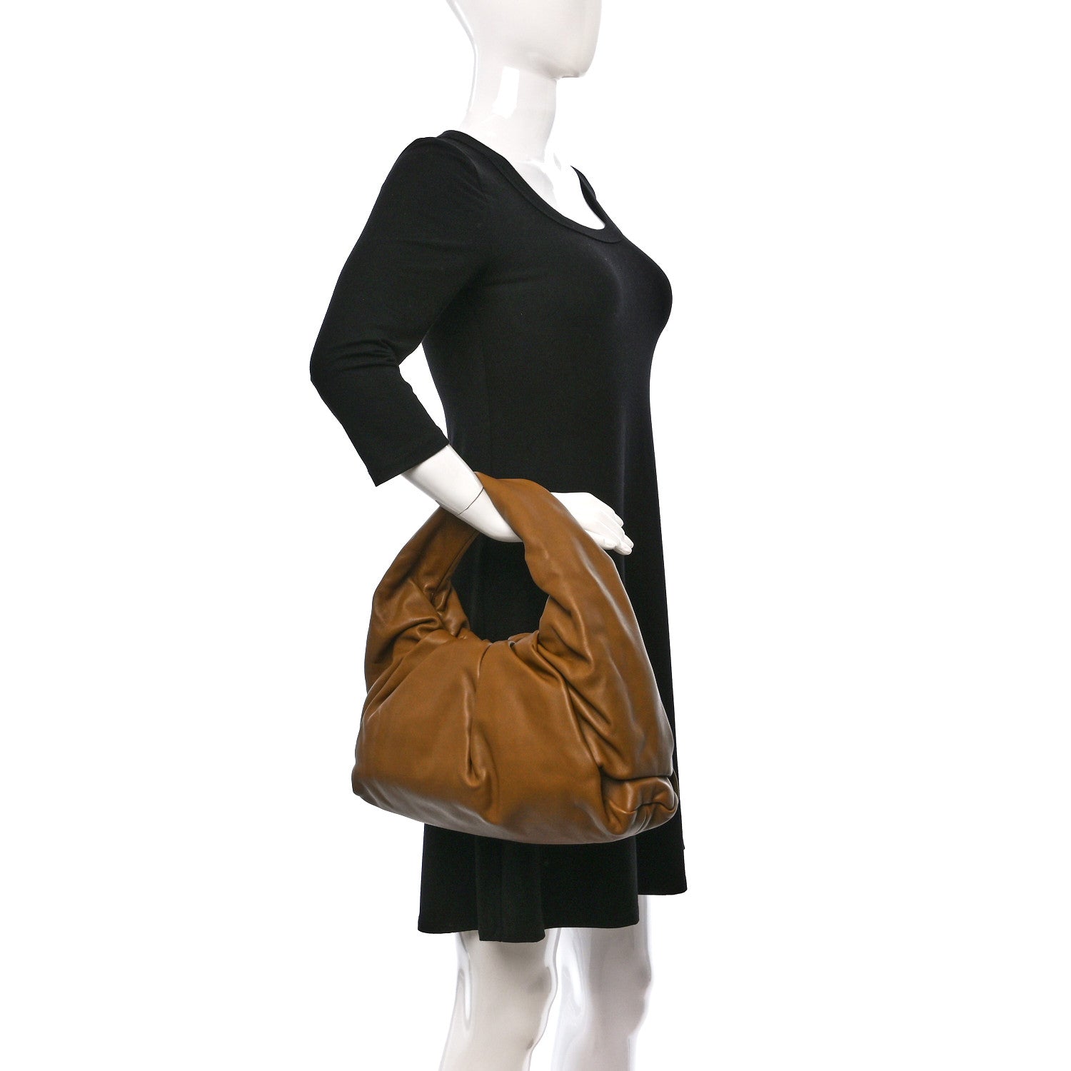 Bottega Veneta Smooth Butter Calfskin Medium The Shoulder Pouch Moutarde 2 of 8