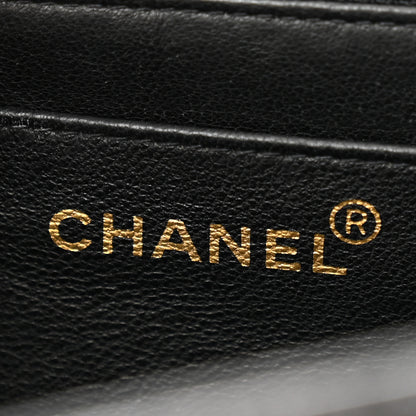 Chanel Lambskin Quilted CC Flap Shoulder Bag Black 6 of 13