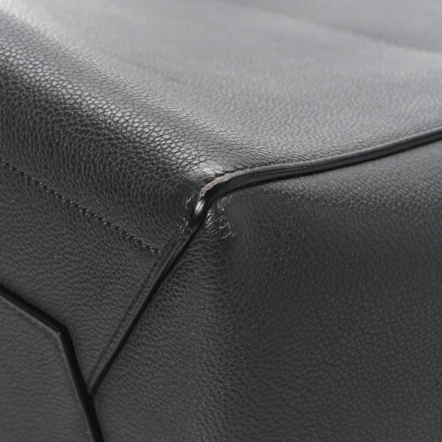 Soft Grained Calfskin Sangle Bucket Bag Black