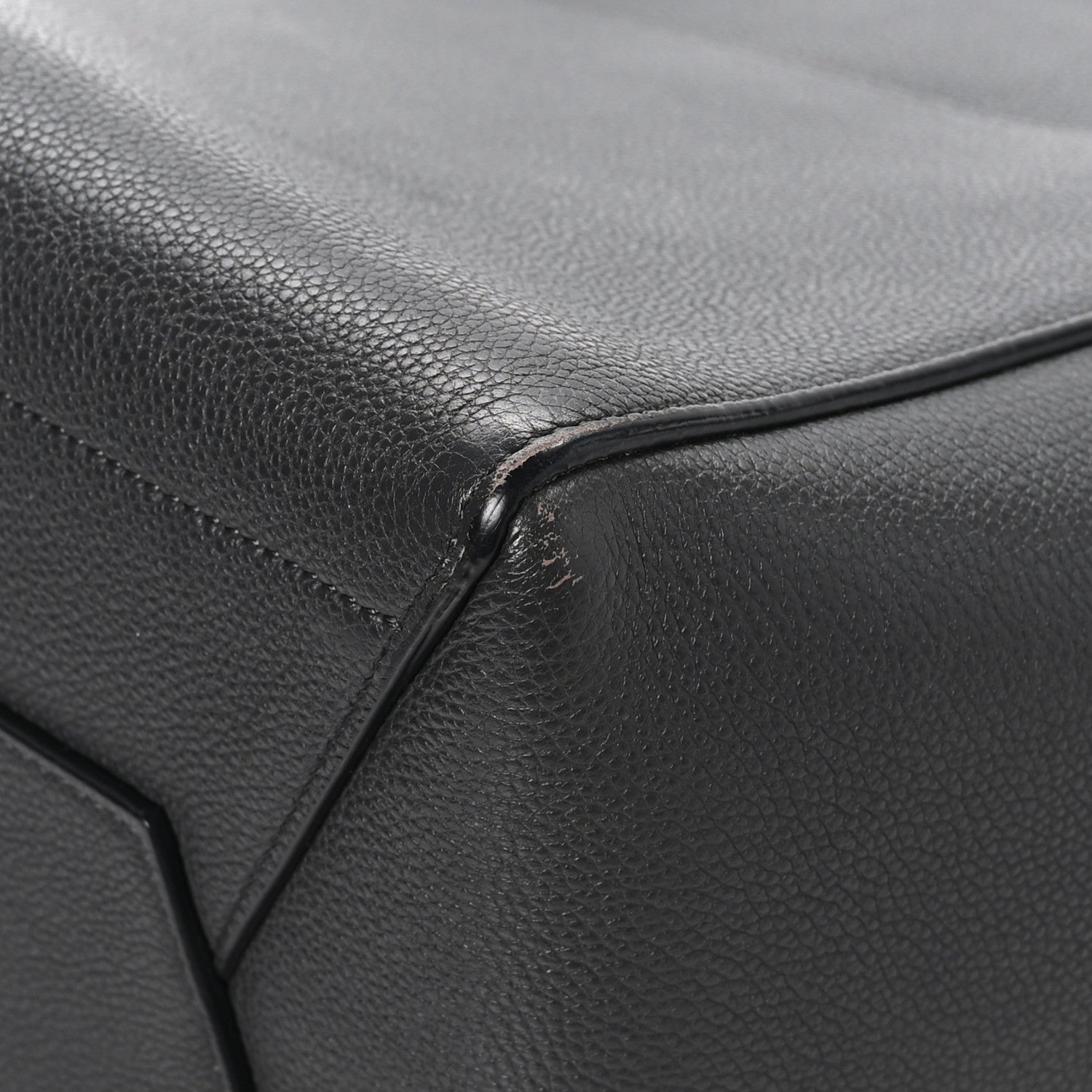 Celine Soft Grained Calfskin Sangle Bucket Bag Black 10 of 11