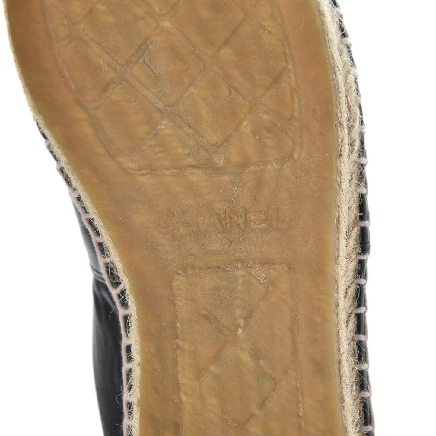 Lambskin CC Espadrilles 38 Black