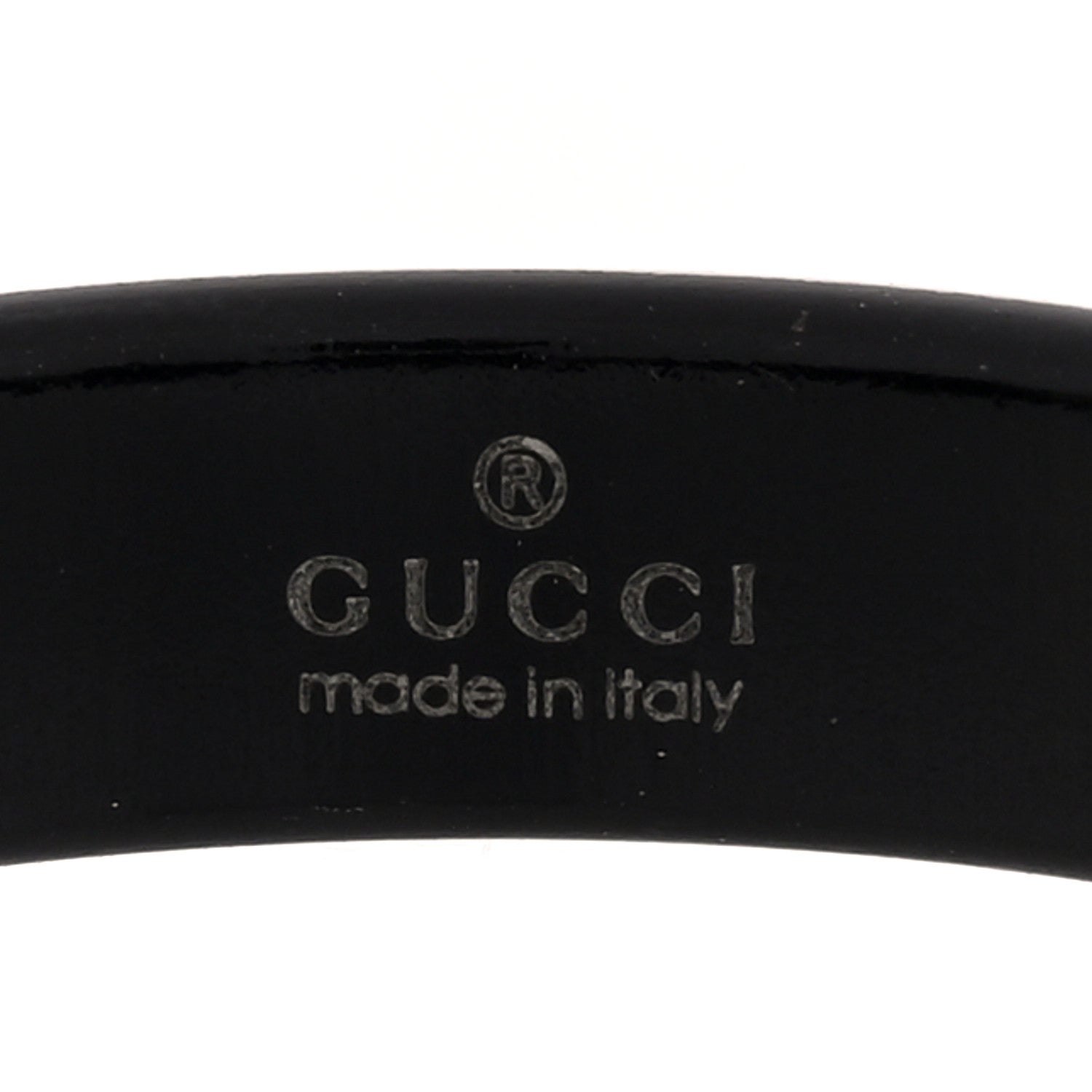Gucci 18K Yellow Gold Synthetic Corundum Icon Ring 58 8.25 Black 4 of 6