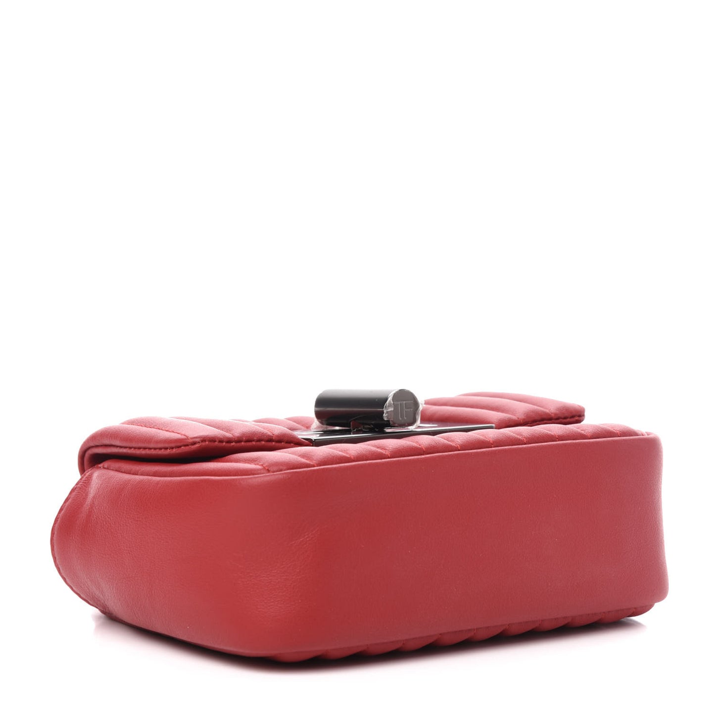 Calfskin Quilted Small Natalia Shoulder Bag Fire