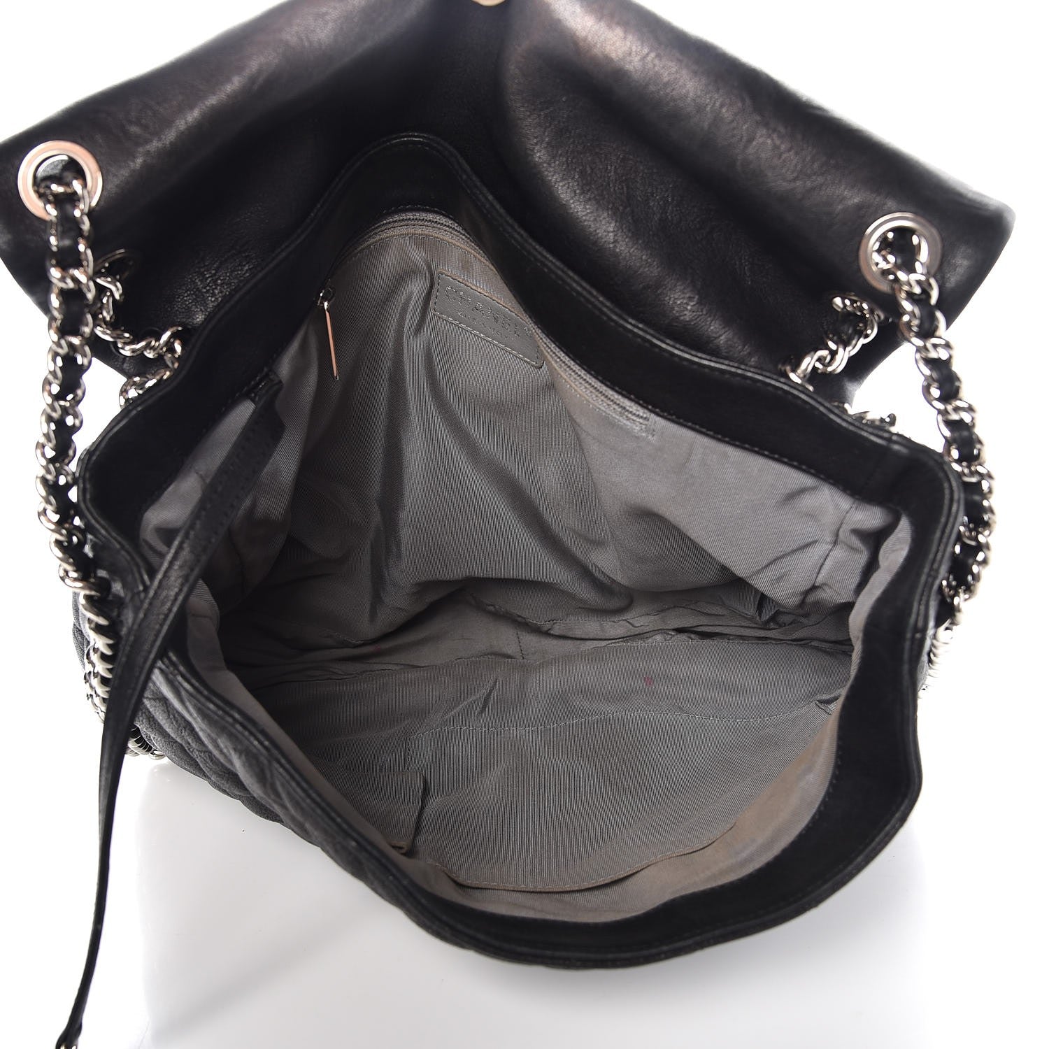Chanel Washed Lambskin Quilted Maxi Chain Around Flap Black 5 of 14