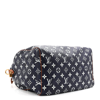 Louis Vuitton Calfskin Monogram Speedy P9 Bandouliere 50 Indigo 6 of 18