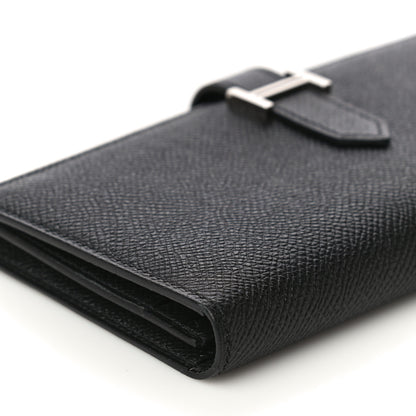 Hermes Epsom Bearn Gusset Wallet Black 8 of 10