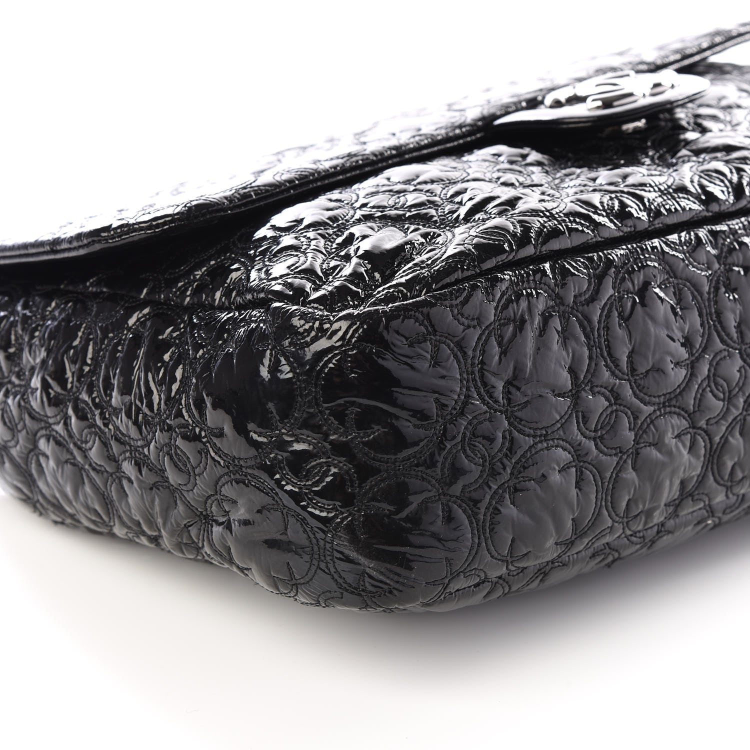 Chanel Vinyl Rock In Moscow Single Flap Black 5 of 9