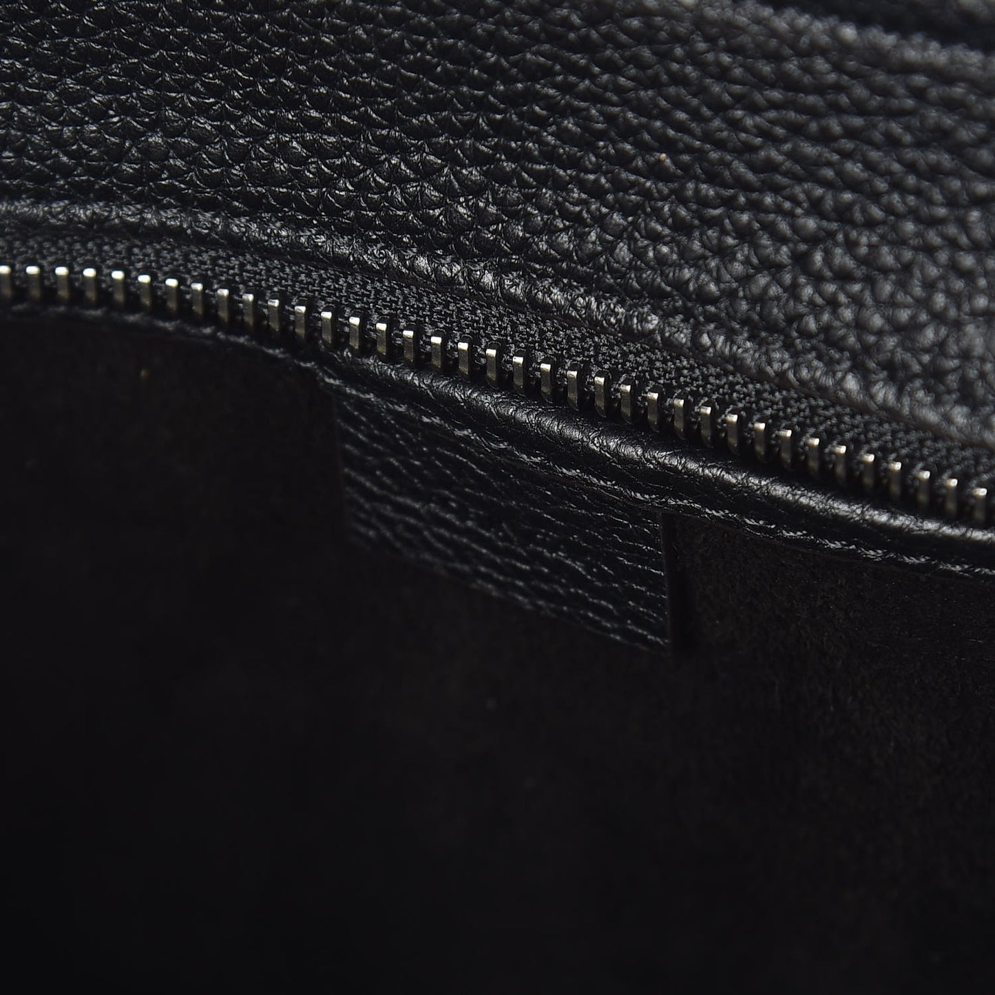 Drummed Calfskin Nano Luggage Black