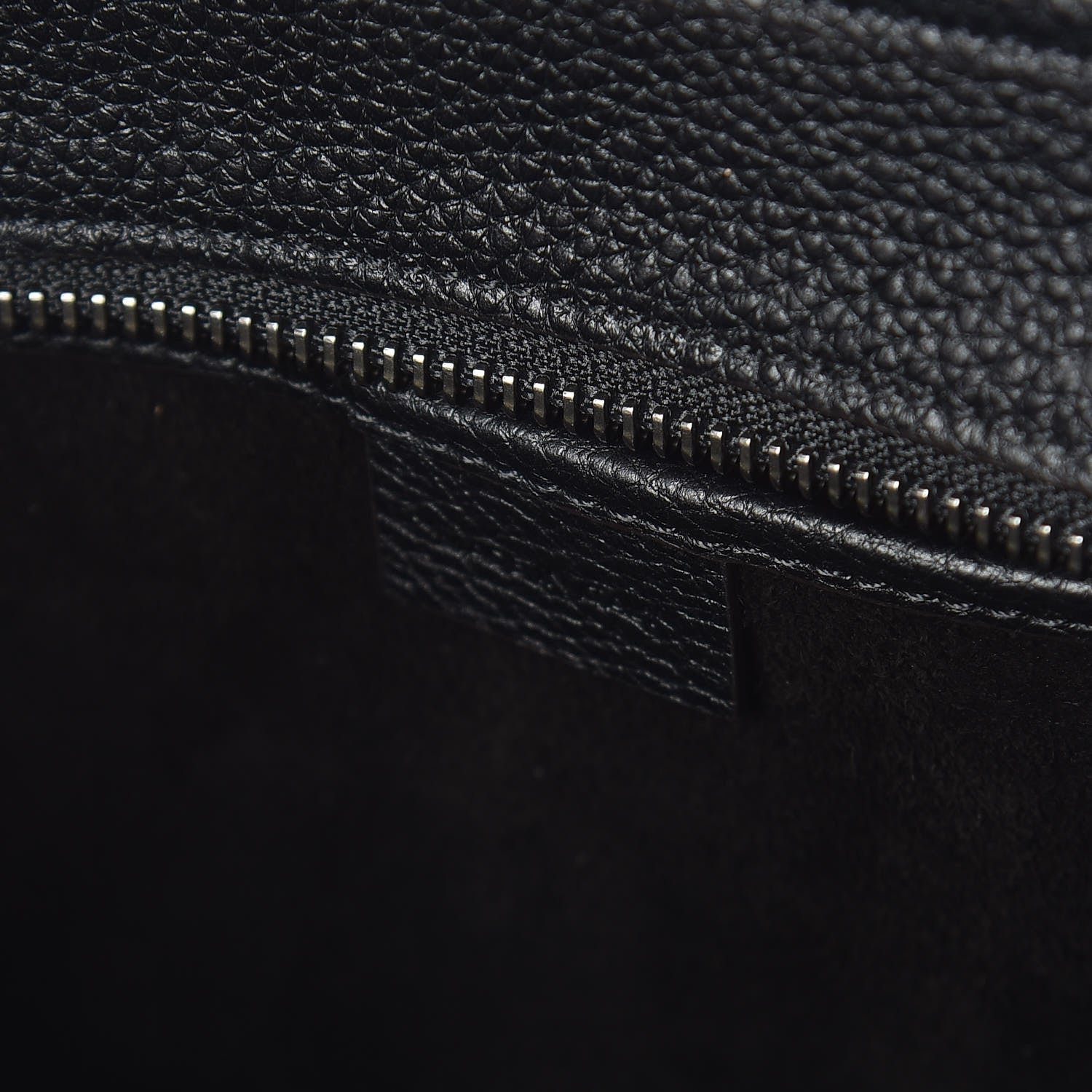 Celine Drummed Calfskin Nano Luggage Black 7 of 9