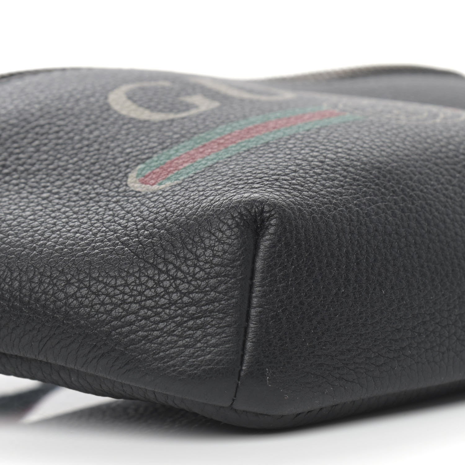 Gucci Grained Calfskin Small Logo Belt Bag Black 9 of 10