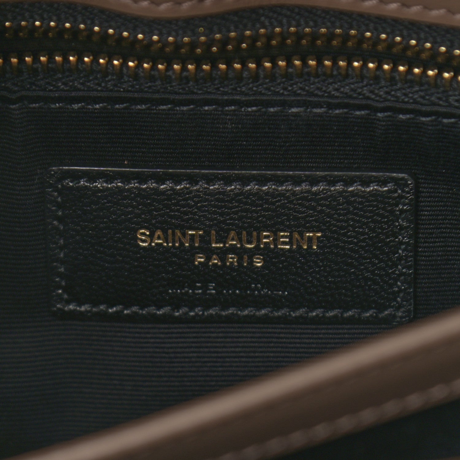 Saint Laurent Calfskin Y Quilted Monogram Toy Loulou Crossbody Bag Taupe 6 of 11