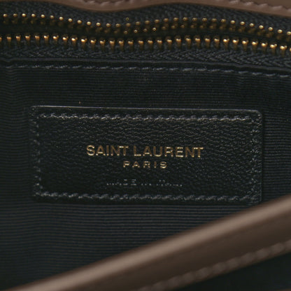 Saint Laurent Calfskin Y Quilted Monogram Toy Loulou Crossbody Bag Taupe 6 of 11