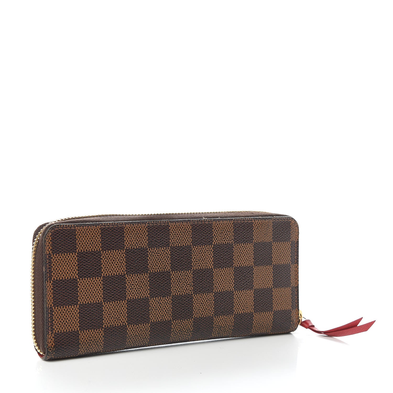 Louis Vuitton Damier Ebene Clemence Wallet Cherry 3 of 7