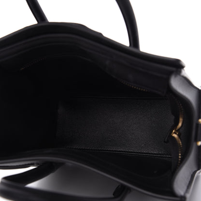 Celine Smooth Calfskin Nano Luggage Black 5 of 9