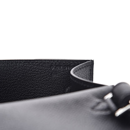 Hermes Epsom Kelly Depeches 25 Pouch Black 7 of 8