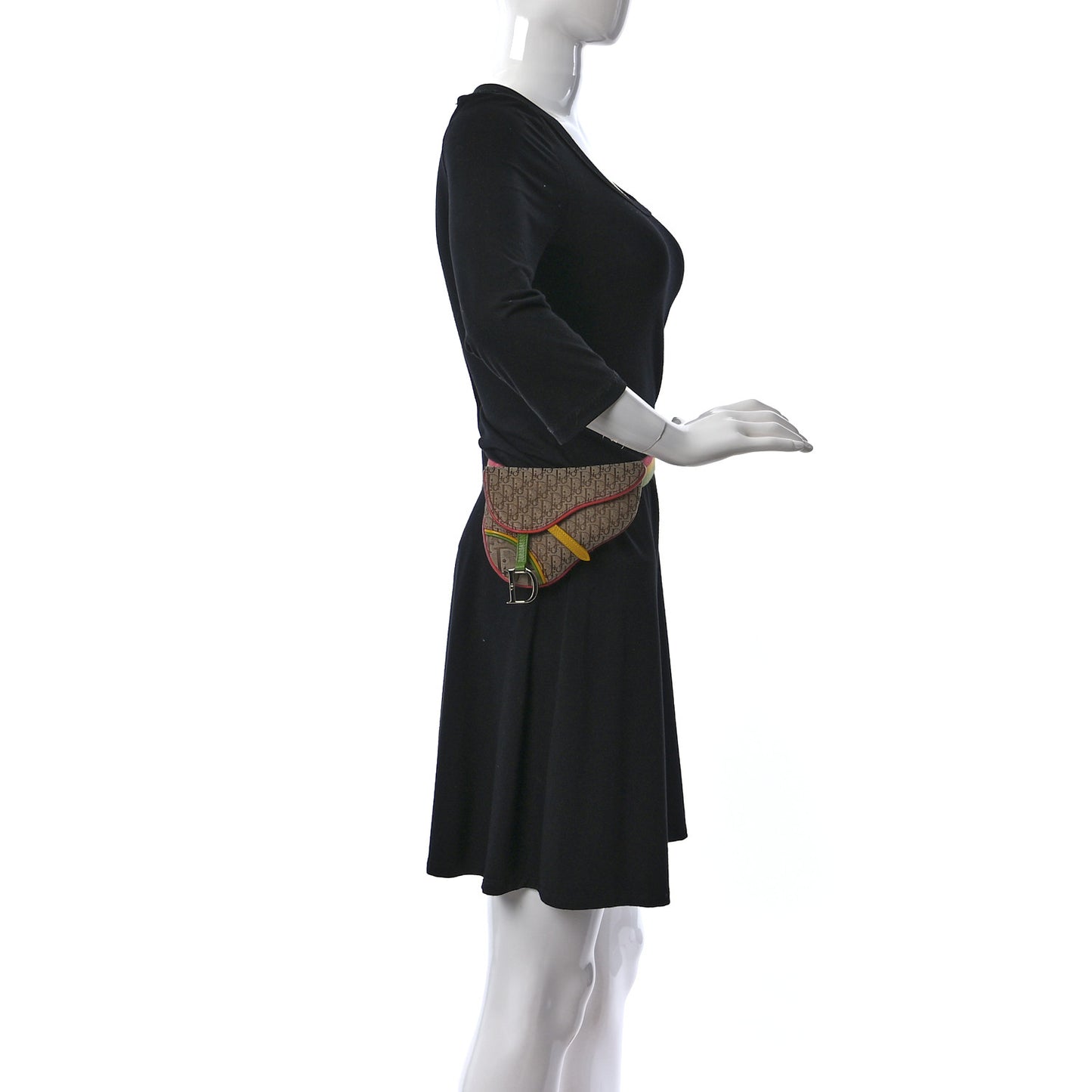 Monogram Rasta Saddle Belt Bag Beige