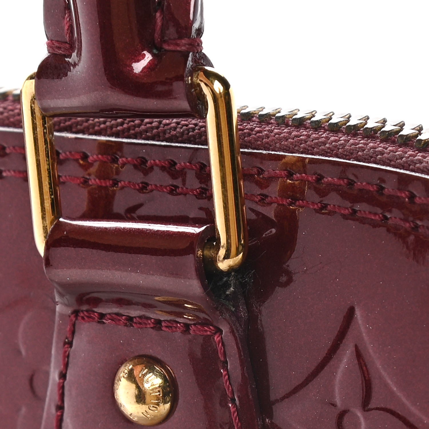 Louis Vuitton Vernis Alma PM Rouge Fauviste 14 of 14