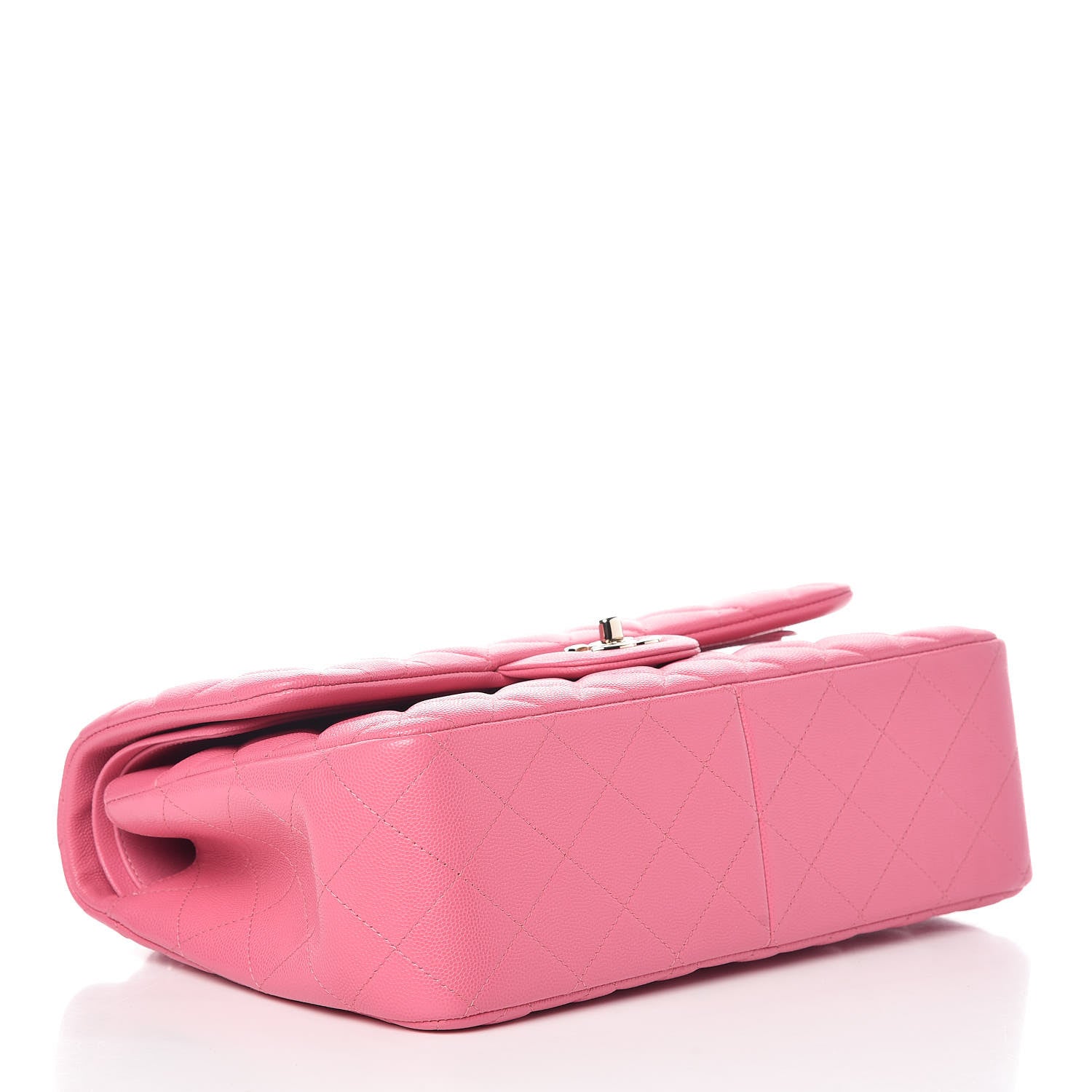 Chanel Caviar Quilted Jumbo Double Flap Pink 4 of 10