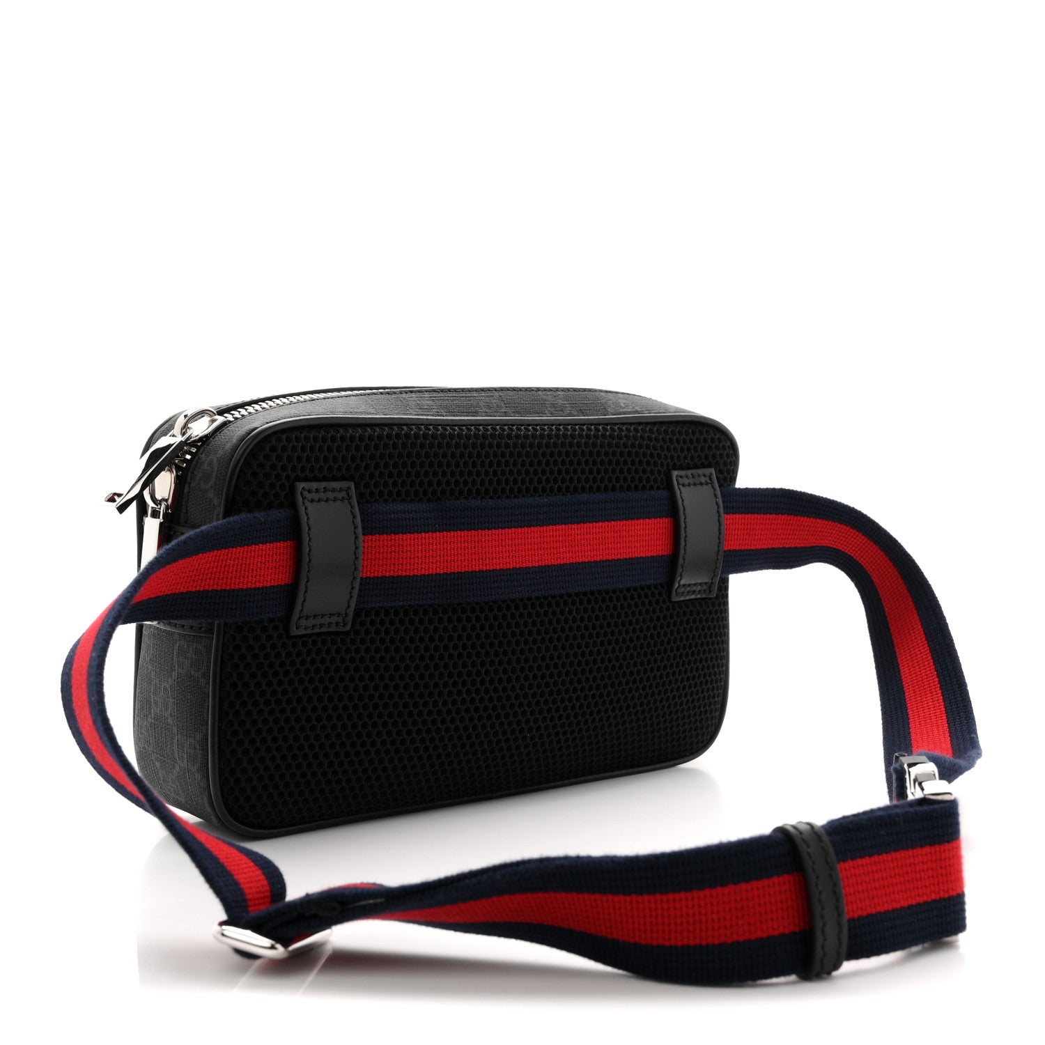 Gucci Soft GG Supreme Monogram Web Belt Bag Black Grey 3 of 10
