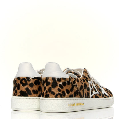 Louis Vuitton Calfskin Pony Hair Leopard Monogram Frontrow Sneakers 35 3 of 5