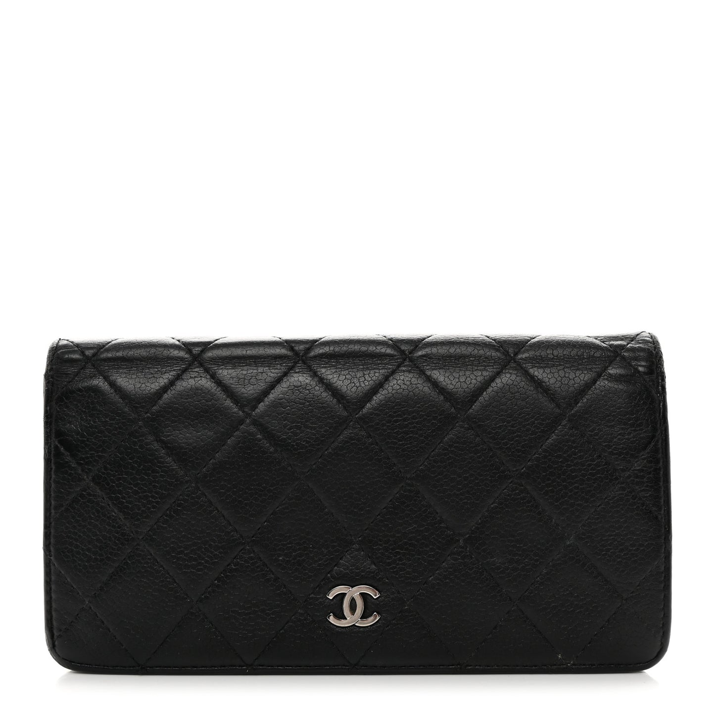 Caviar Quilted Yen Wallet Black