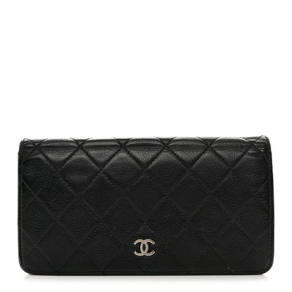 Chanel Caviar Quilted Yen Wallet Black 1 of 14