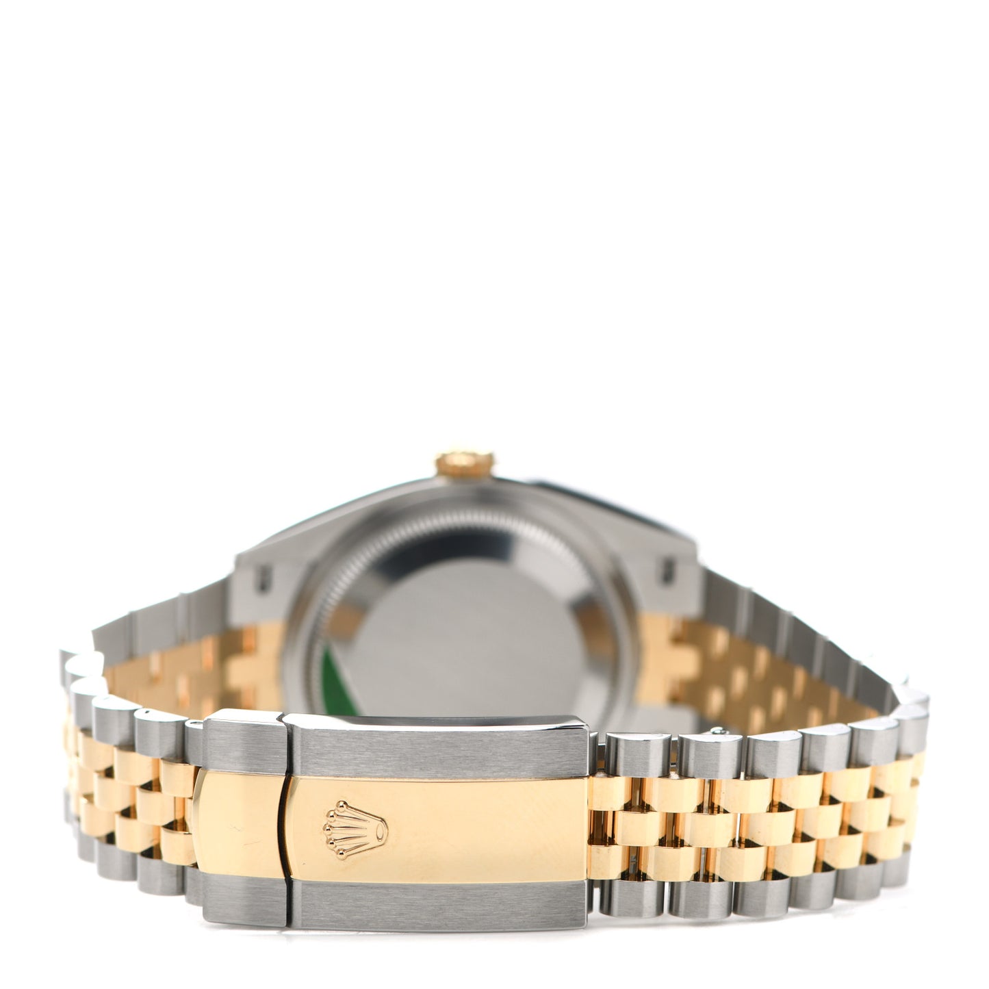 Stainless Steel 18K Yellow Gold Diamond 36mm Oyster Perpetual Datejust Watch Black 116233