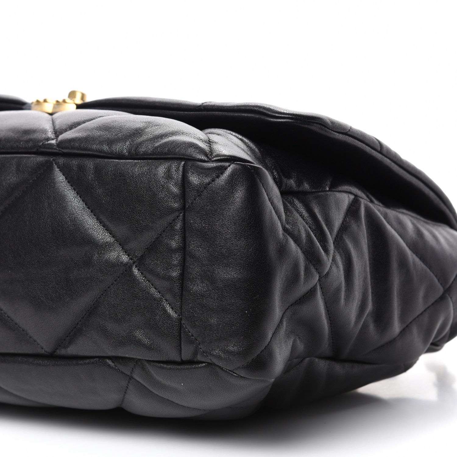 Chanel Lambskin Quilted Maxi Chanel 19 Flap Black 7 of 10