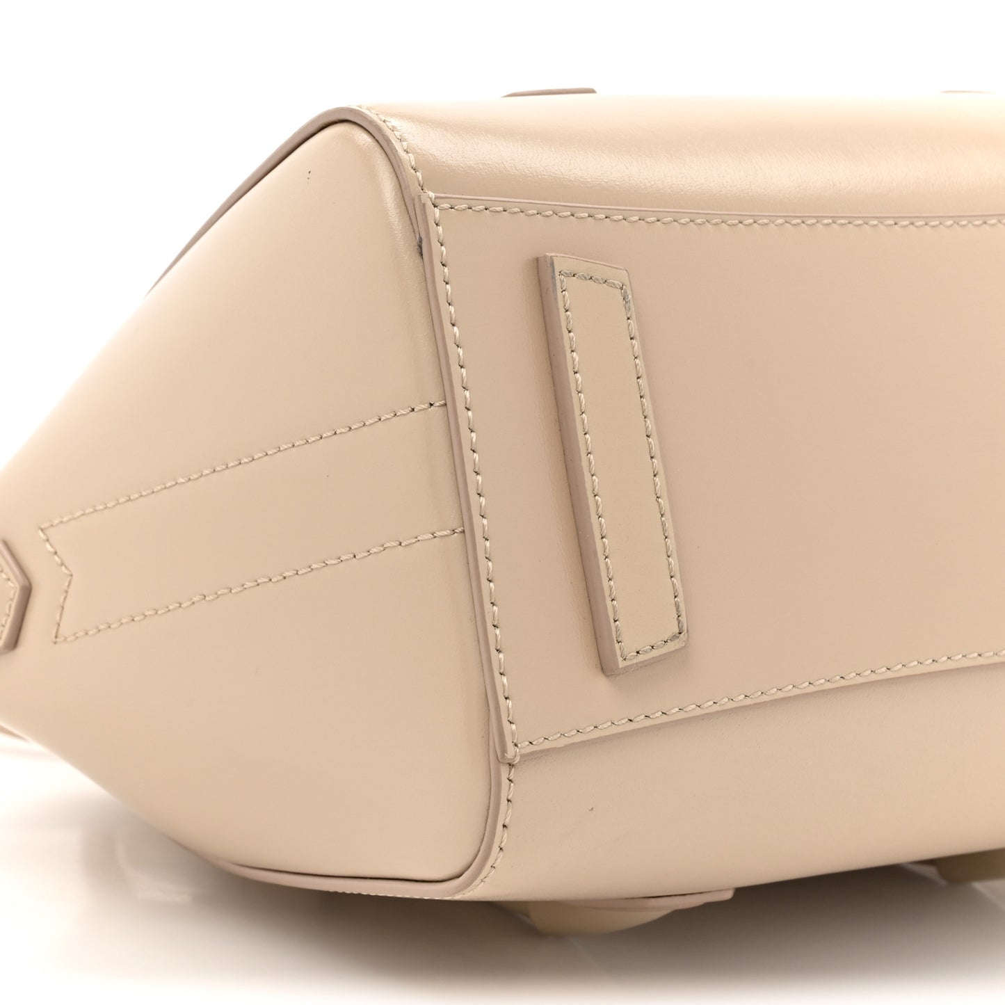 Box Calfskin Mini Lock Antigona Shoulder Bag Natural Beige