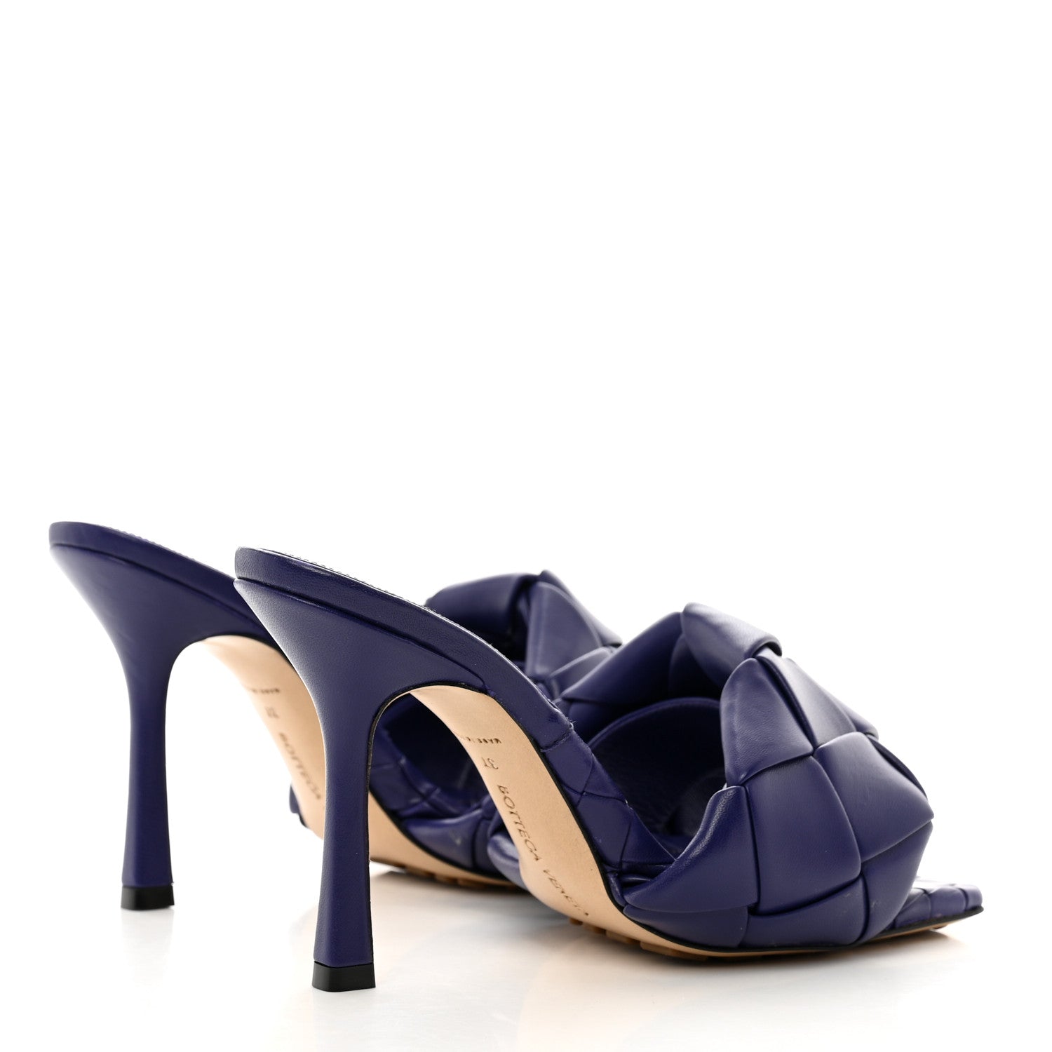 Bottega Veneta Nappa Maxi Intrecciato Lido 90mm Mule Sandals 37 Unicorn 4 of 7