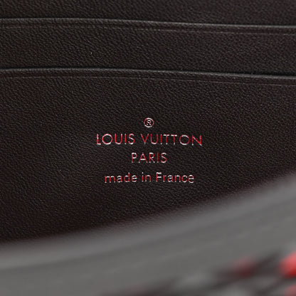 Louis Vuitton Patent Calfskin Laced Monogram Dauphine Chain Wallet Black 6 of 10