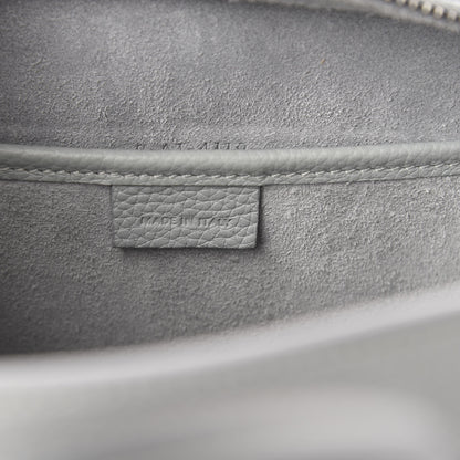 Celine Drummed Calfskin Nano Luggage Mineral 8 of 10