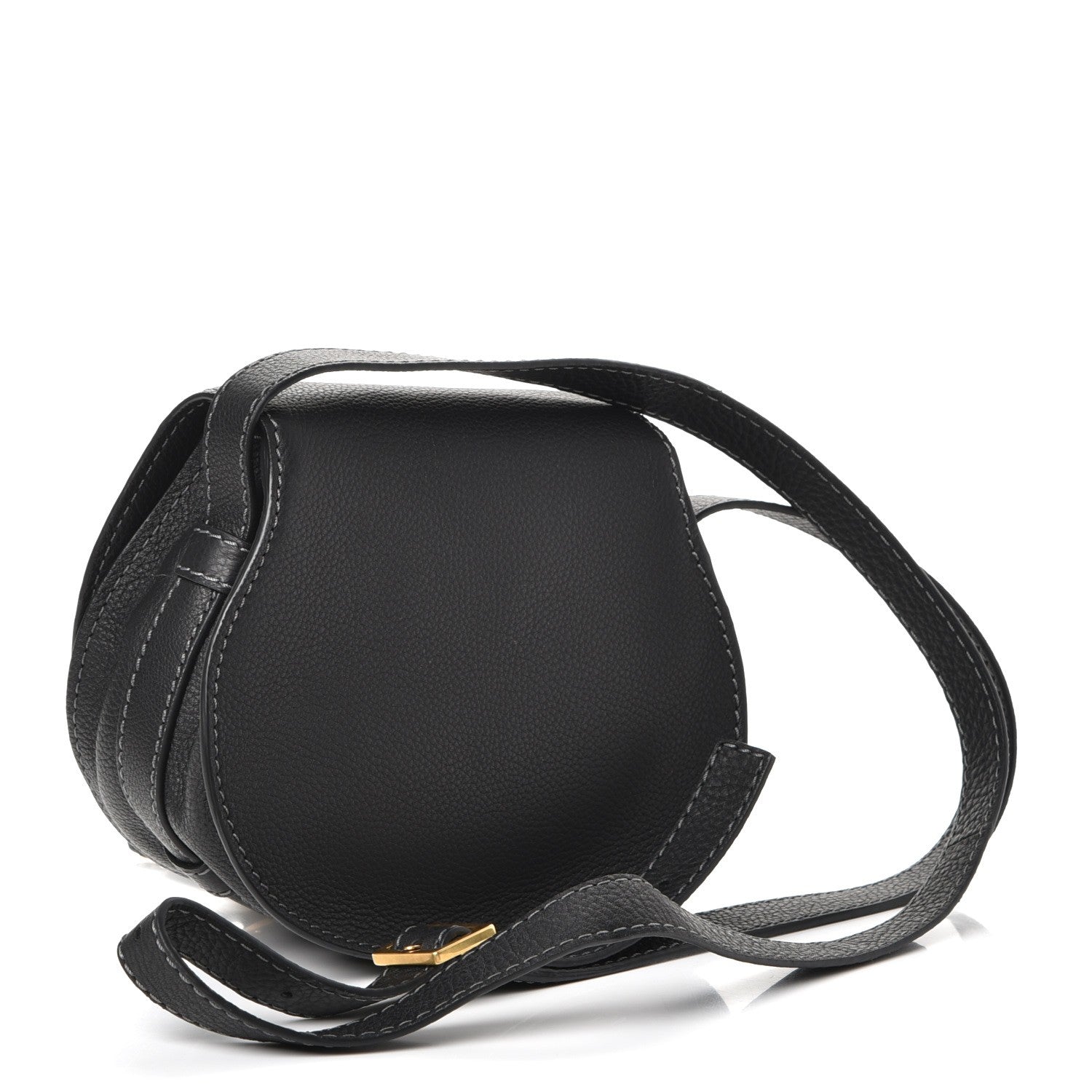 Chloe Calfskin Mini Marcie Round Crossbody Bag Black 3 of 8