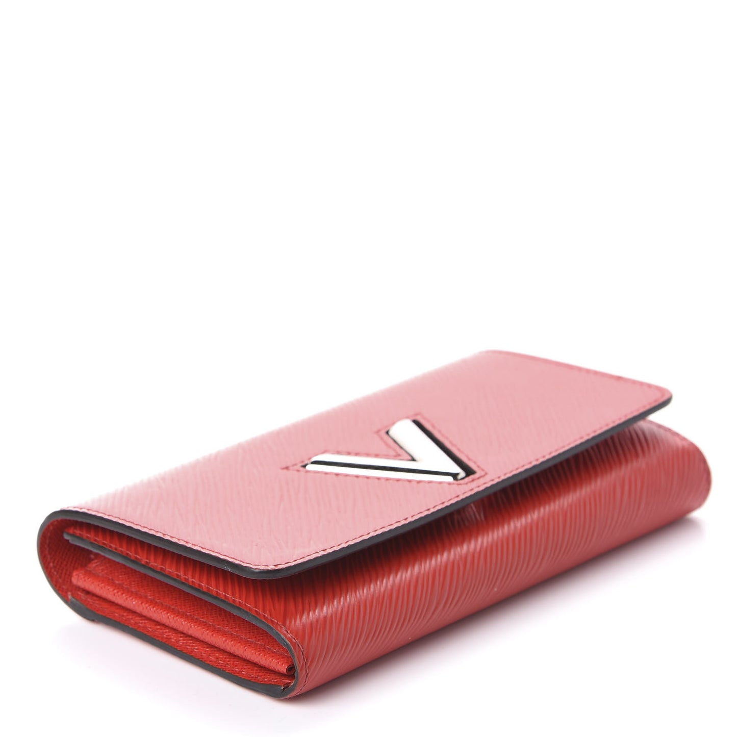 Epi Twist Wallet Coquelicot