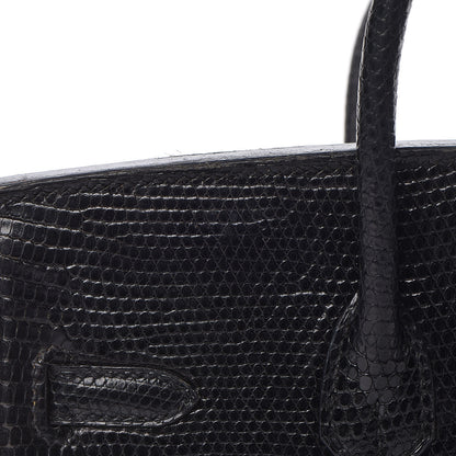 Hermes Lizard Birkin 25 Black 19 of 50