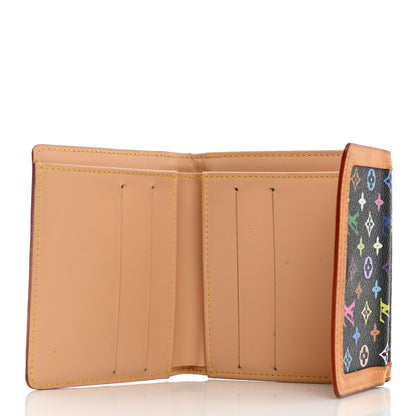 Louis Vuitton Monogram Multicolor Porte-Monnaie Billets Wallet Black 5 of 7