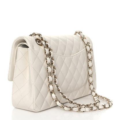 Chanel Caviar Quilted Medium Double Flap White 3 of 10