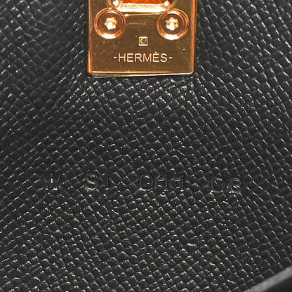 Hermes Madame Calfskin Medor Card Holder Black 7 of 9