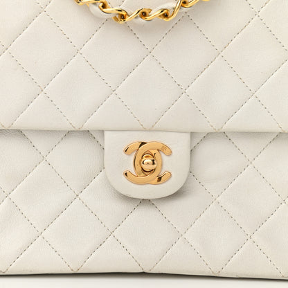 Chanel Lambskin Quilted Mini Square Flap White 7 of 9