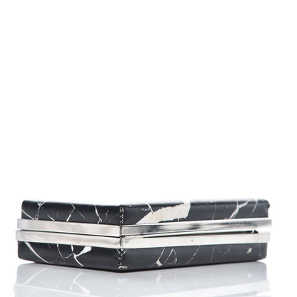 Balenciaga Smooth Calfskin Le Dix Minaudiere Marble Box Clutch Black 4 of 10