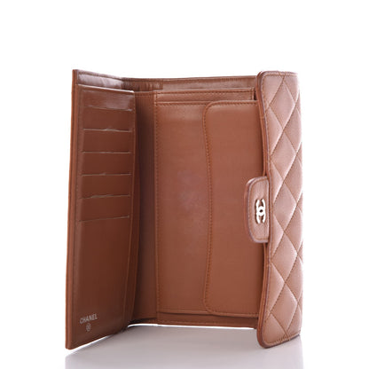 Chanel Caviar Quilted Large Flap Wallet Brown 5 of 10
