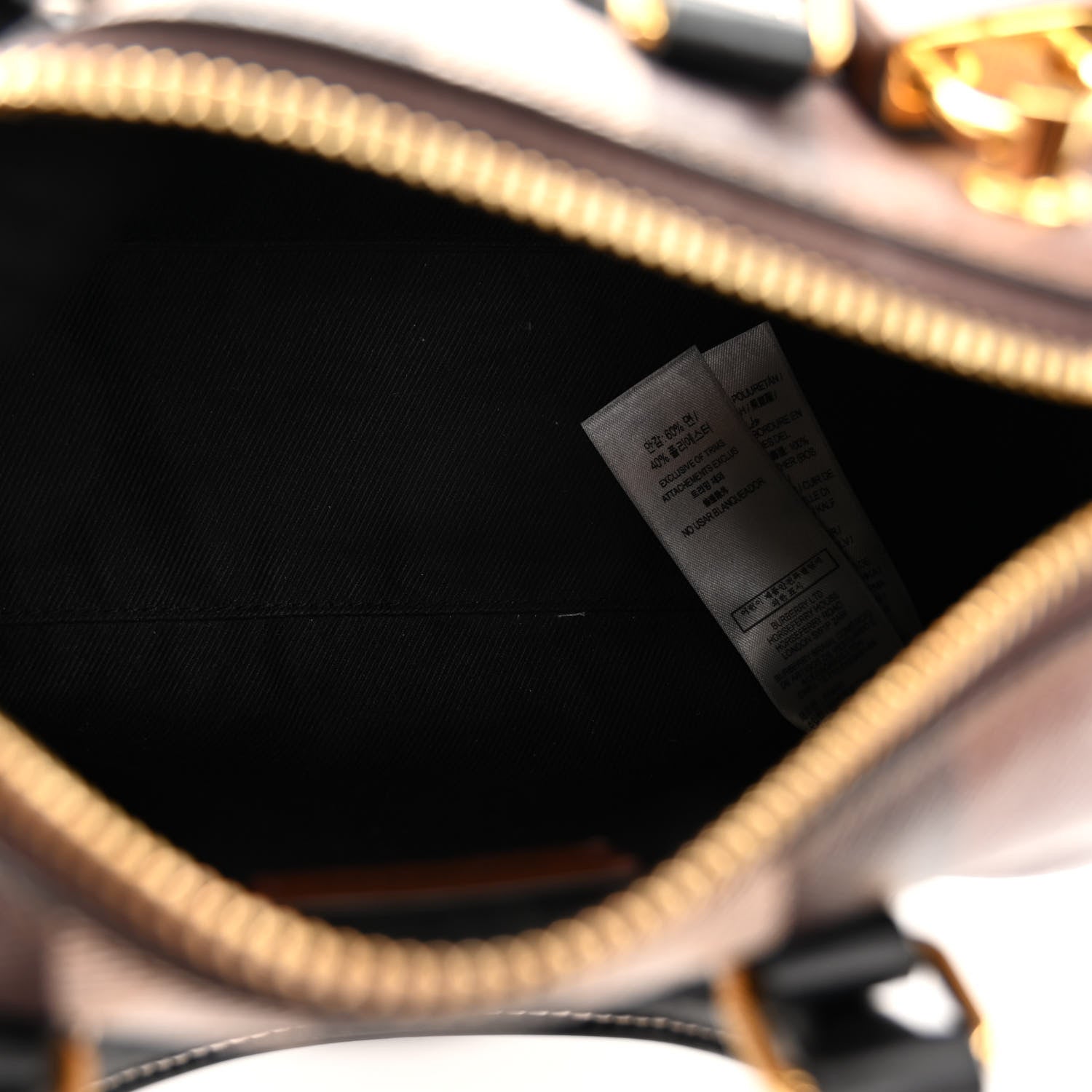 Burberry E-canvas Check Mini Bowling Bag Dark Birch Brown 5 of 9