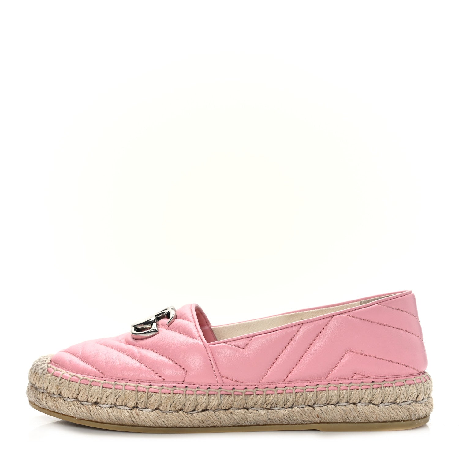 Gucci Nappa Matelasse GG Marmont Espadrilles 36 Wild Rose 1 of 9