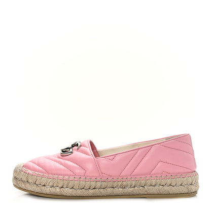 Gucci Nappa Matelasse GG Marmont Espadrilles 36 Wild Rose 1 of 9