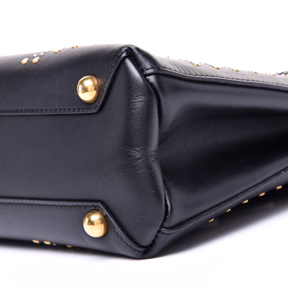Burberry Smooth Calfskin Riveted Small Banner Tote Black 7 of 19