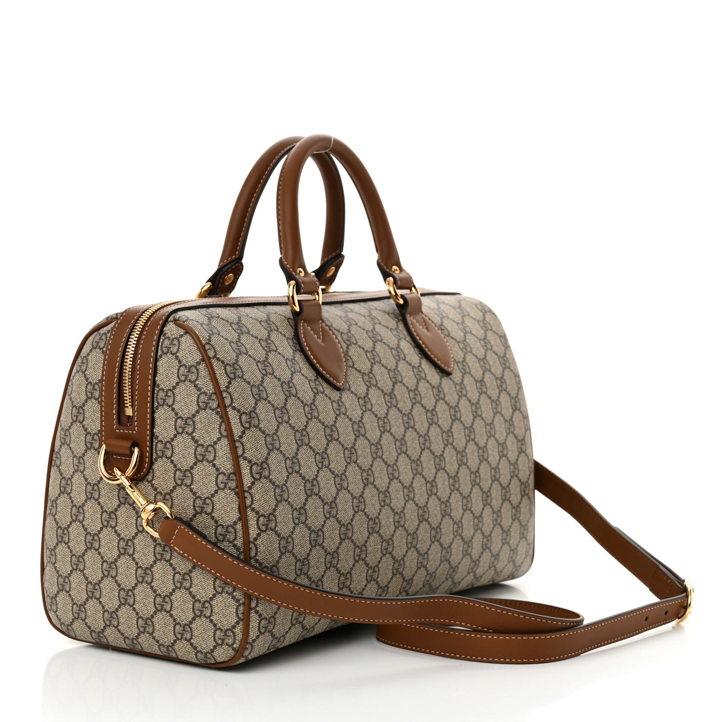 GG Supreme Monogram Blind for Love Embroidered Medium Boston Beige Tuscany